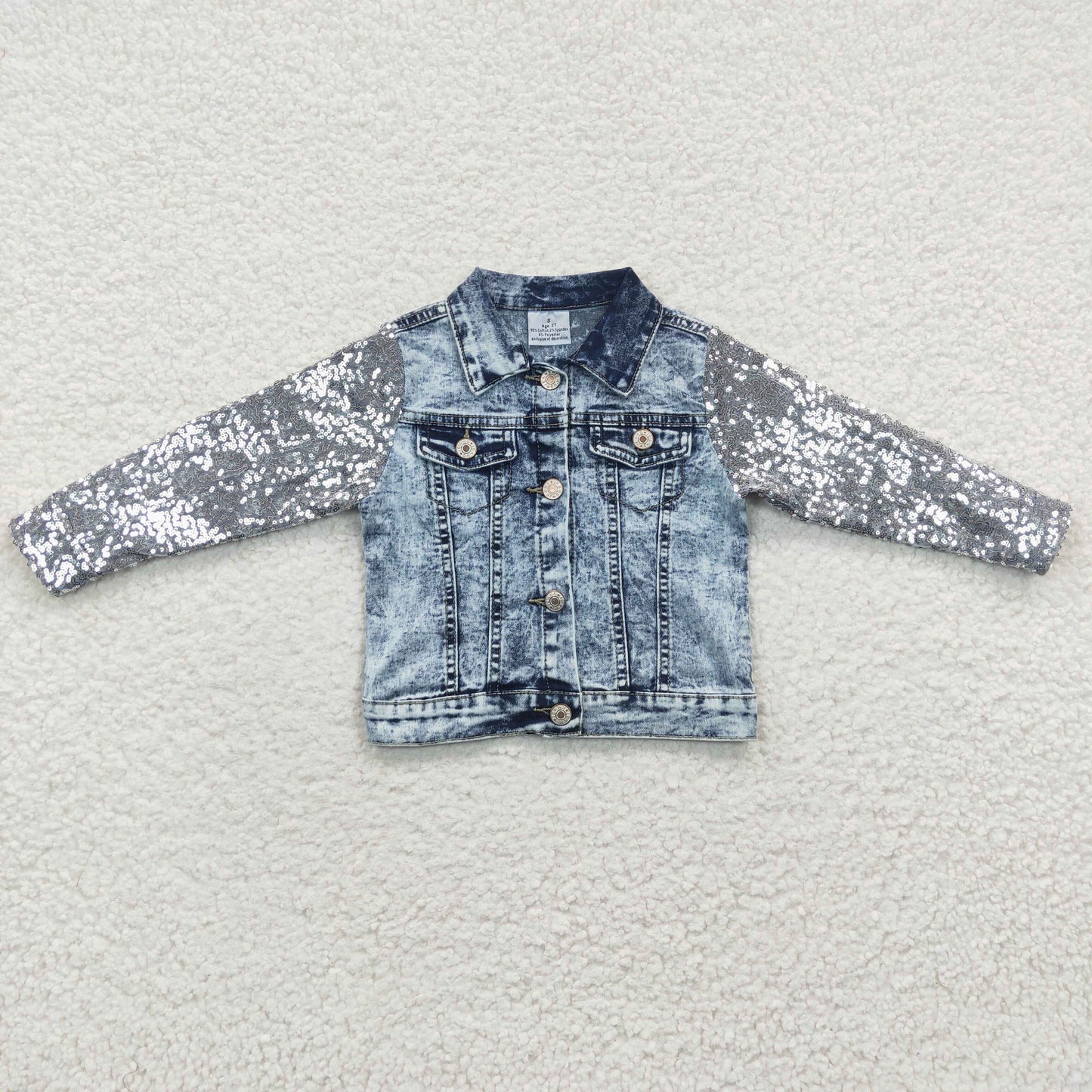 GT0148 Popular Sequin Denim jean Jacket 20230322 RTS