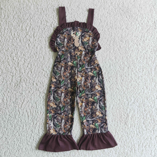 SR0098 RTS short sleeve camo overall girl outfit