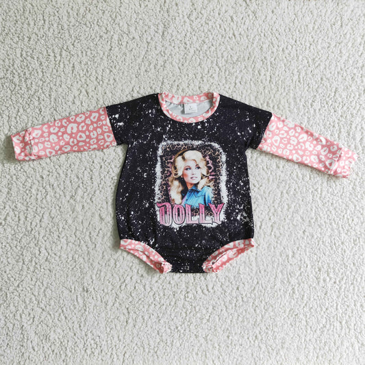 1025 RTS dolly girl  bubble romper