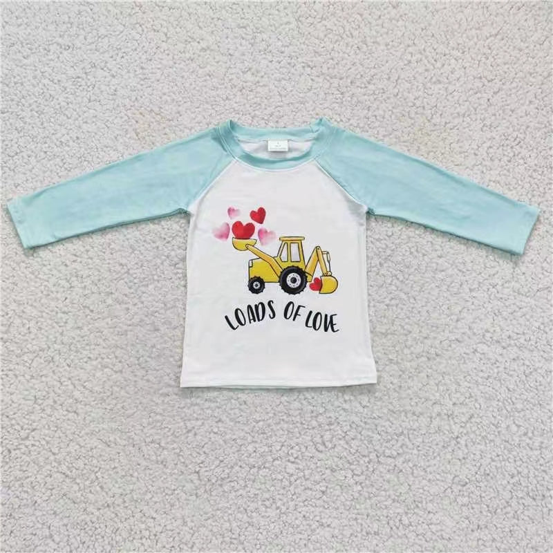 BT0122 valentine long sleeve boy girl top 20230107 RTS