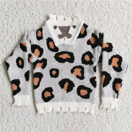 RTS Leopard tassels fashion sweater 0601