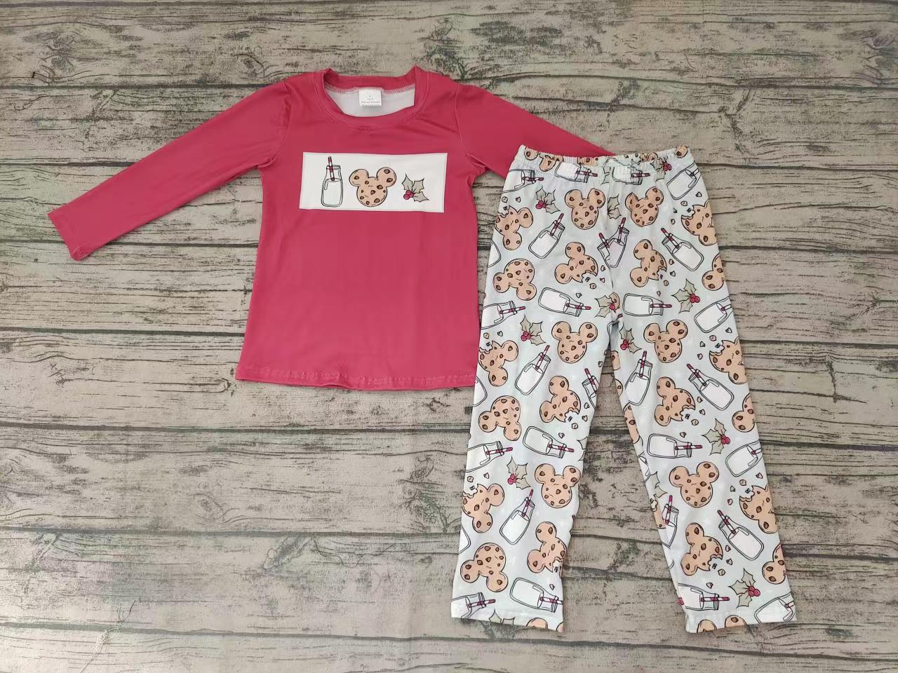 preorder Christmas cookies long sleeve boy pajamas outfit 0927