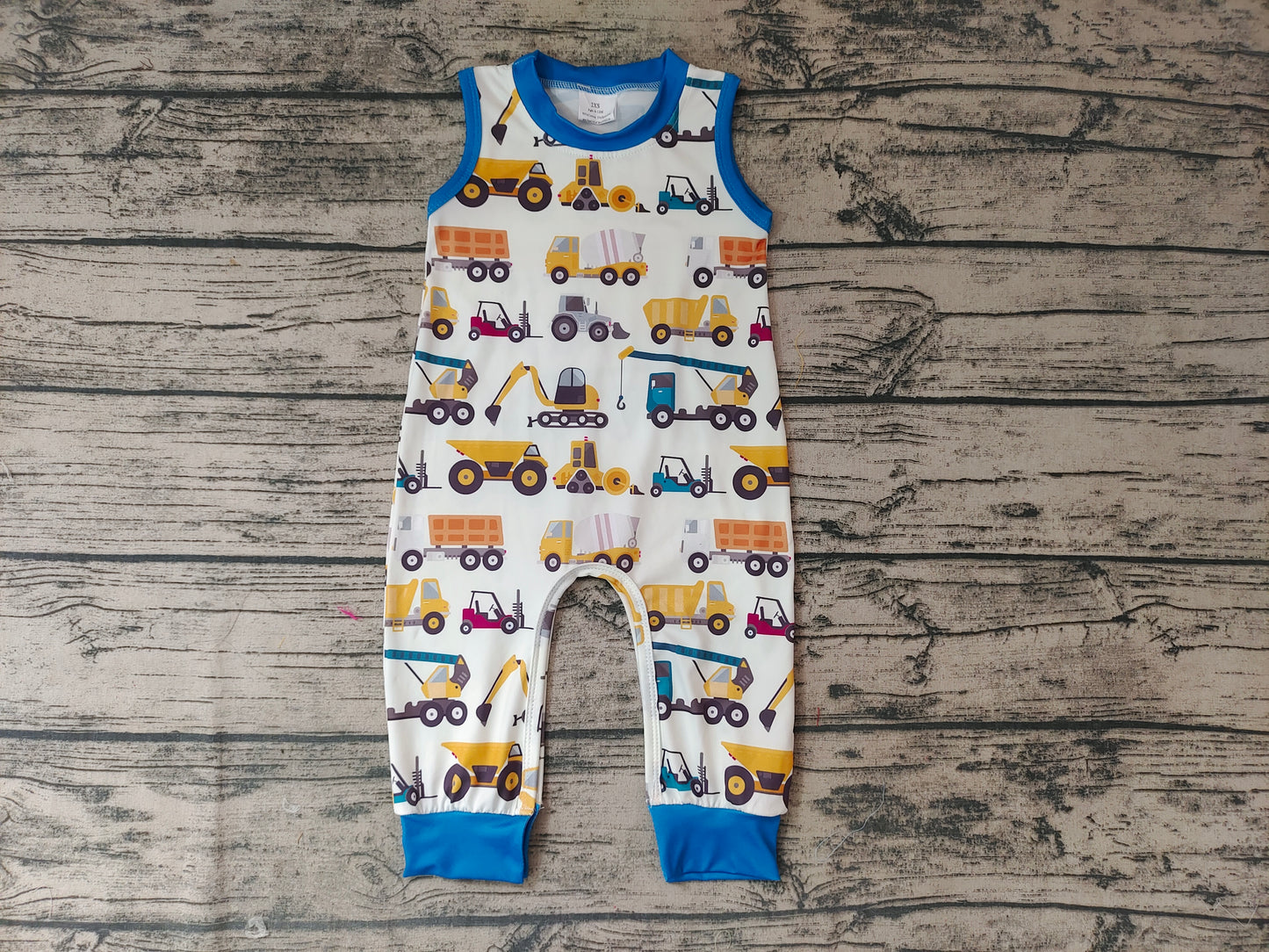 LR0 western cow digger short sleeve boy kids sleep romper preorder 20230111