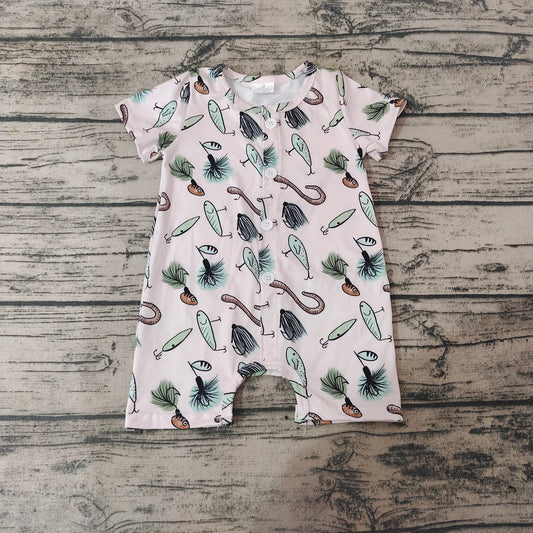 preorder western fish short sleeve kids boy girl Baby romper 20230308